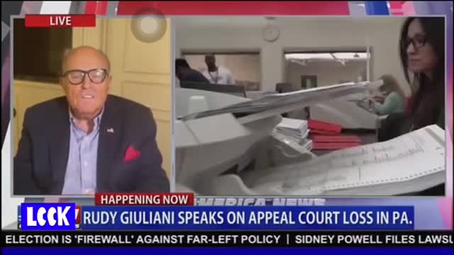 Guiliani Says: There Were Ballots which “Went Fraud ”
