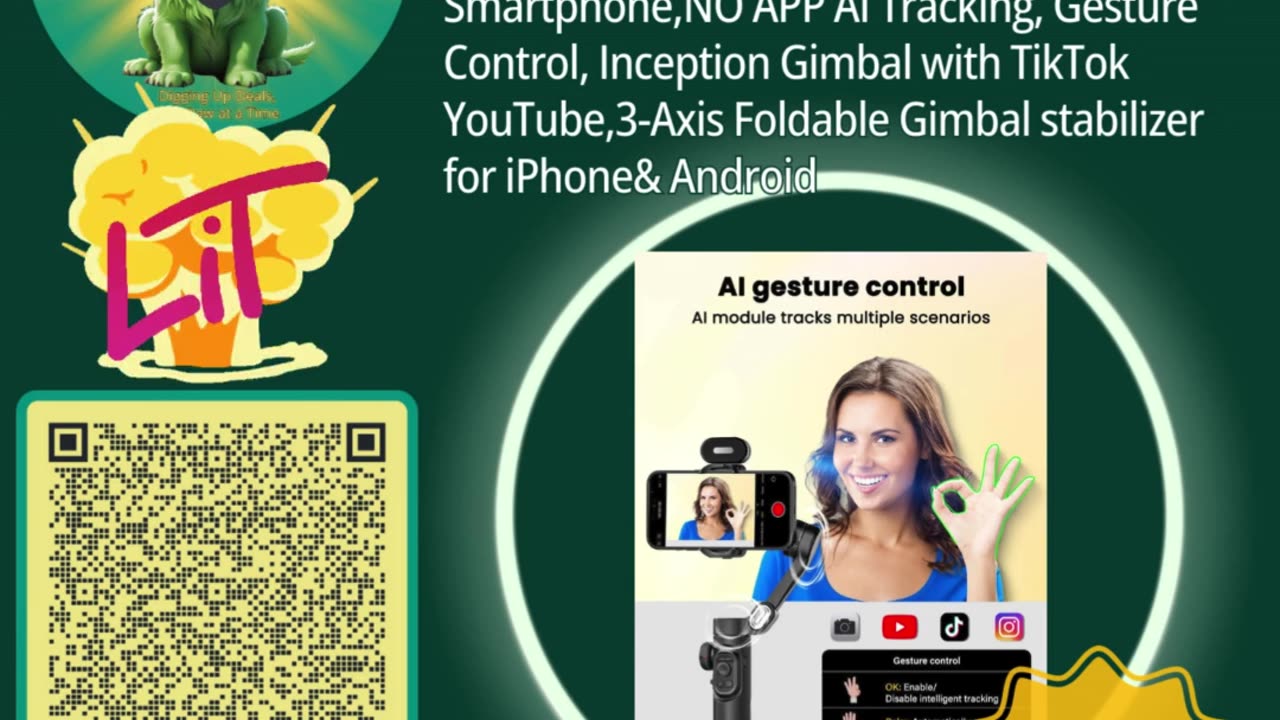 Master Your Filming with Auchuan XE AI Gimbal Stabilizer | Da Deals by BendTheTrend Affiliates