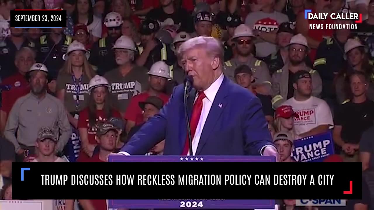 Trump Discusses How "Reckless Migration Policy" Will DESTROY a City