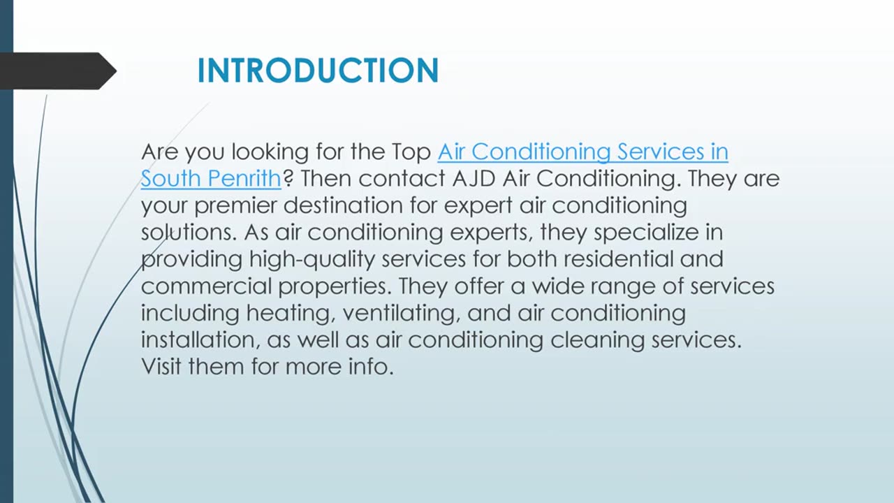 Air Conditioning Services in South Penrith