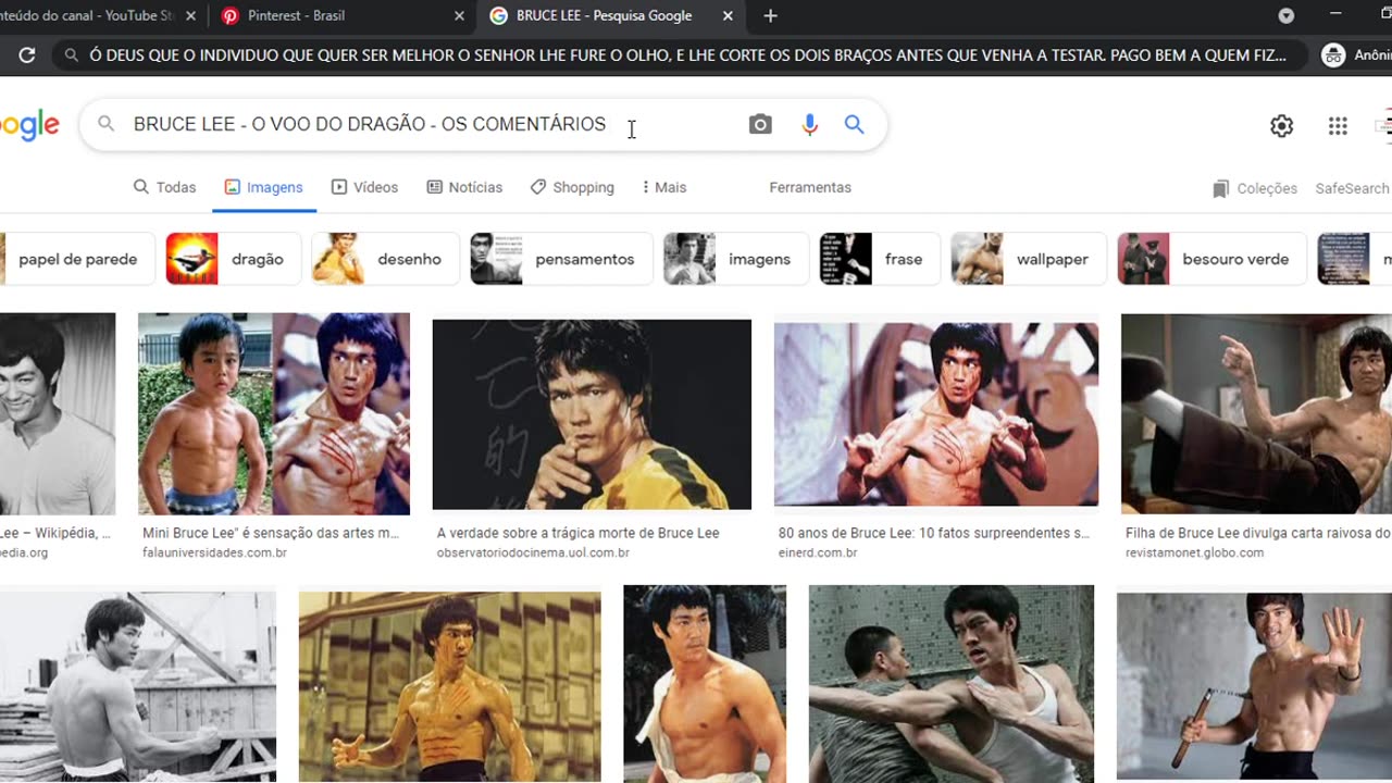 UM CURIOSIDADE SOBRE O BRUCE LEE, E O CHUCK NORRIS