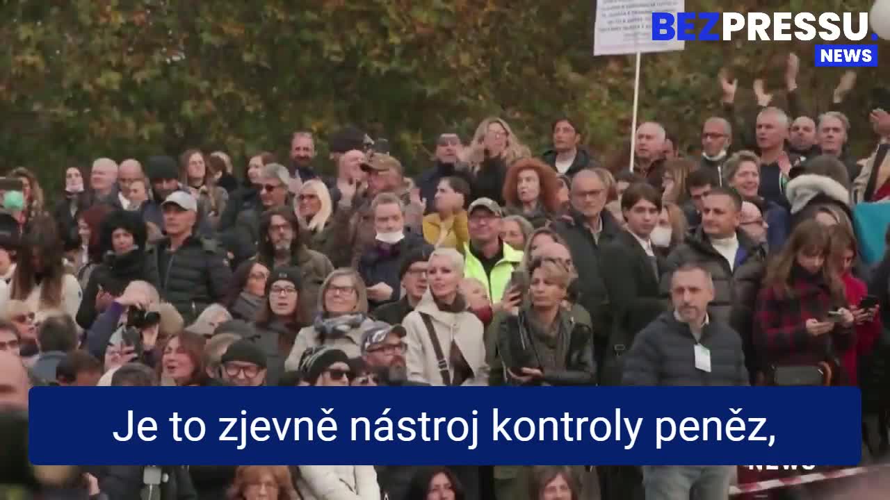 Robert Kennedy Jr. protest Itálie