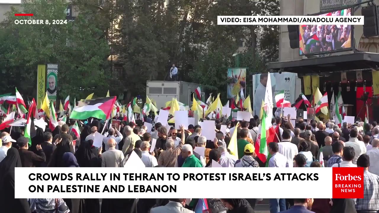 Crowds Gather In Tehran To Protest Against Israel's Attacks On Lebanon And Gaza