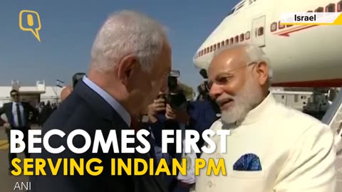 PM Modi Receives Grand Welcome On ‘Historic’ Israel Visit - The Quint