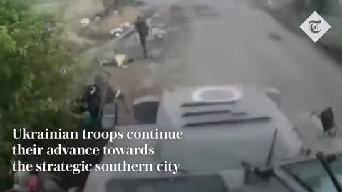 Russian soldiers crash in a foiled retreat from Kherson