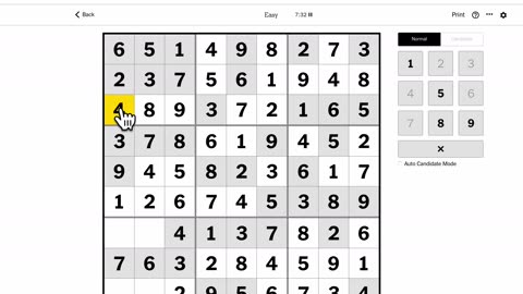 Sudoku 2023-05-12 easy