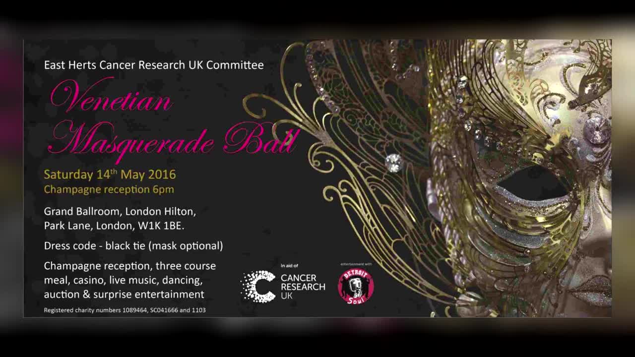 East Herts Cancer Research UK Venetian Masquerade Ball