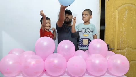 Balloons Popping Game With Kids || Guess How Many Balloons