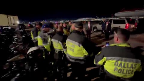 Trump departing Dallas Love Field Airport in the Great State of Texas