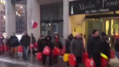 Canadian responded to people arrested for bringing in fuel for truckers