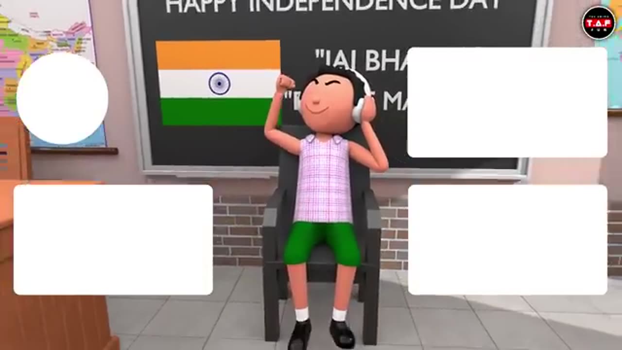 SCHOOL WALA 15TH AUGUST | Funny Comedy Video | Desi Comedy | Cartoon Comedy | The Animo Fun