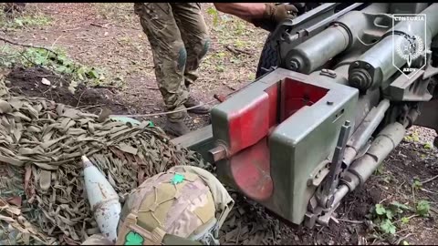 Footage from Ukrainian Field Gun Crew
