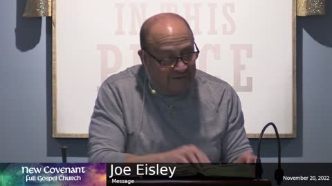 November 20 2022 - Joe Eisley with the Message