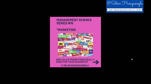 Management Science: 15 ARE SALES PROMOTIONS REALLY GOOD FOR YOUR BUSINESS? 🧠