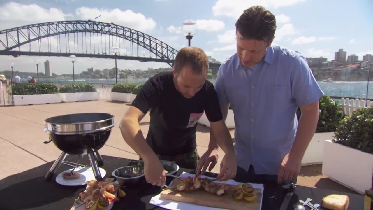 Australian BBQ Crispy Prawns | Jamie & Tobie