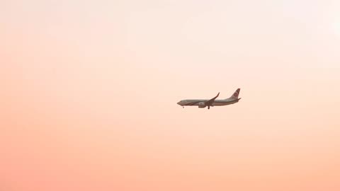 Plane Beautiful Landing View