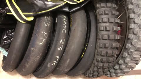 Why do we write on our race tires with chalk