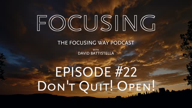 TFW-022: Do not Quit just yet. Open!