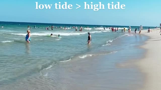 low tide > high tide