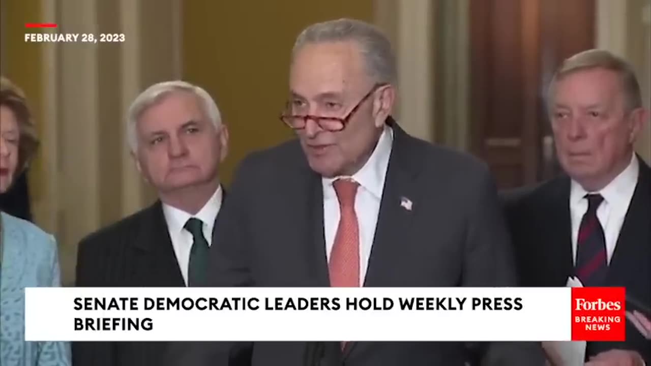 Chuck Schumer Asked Point Blank About DoE Report Saying Covid-19 Likely Came From A Lab Leak