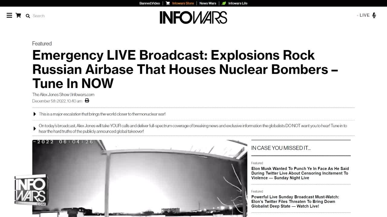 Russian Nuclear Strike Base Hit by Ukrainian Military