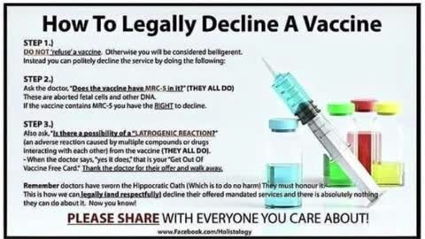 How To Legally Decline A Vaccine