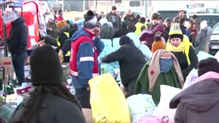 Refugee stood "all day and night" at Ukraine border