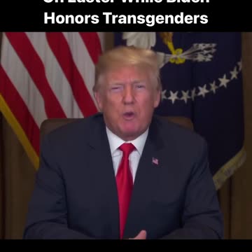 Trump Celebrates CHRIST On Easter While Biden Honor (CC)s Transgenders.