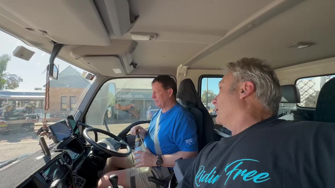 On the way out with Pete