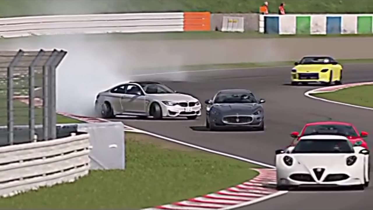 Insane Drifting Action: BMW M4 Dominates the Race Track!