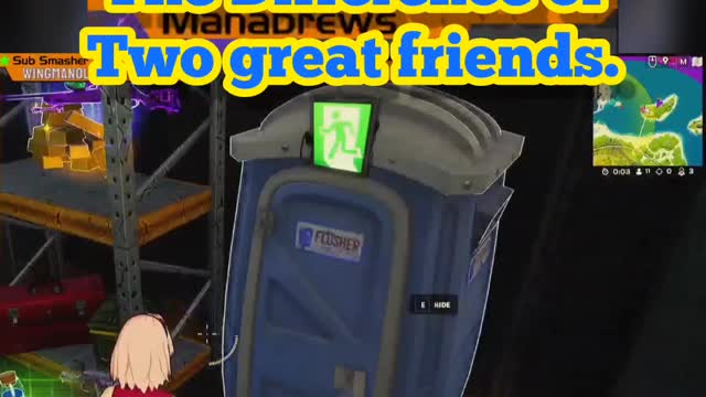 Fortnite Shenanigans The difference between 2 good friends