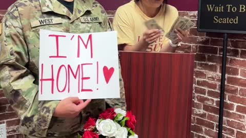 When Pizza Woman sees her Military Husband!!🥺❤️🇺🇸