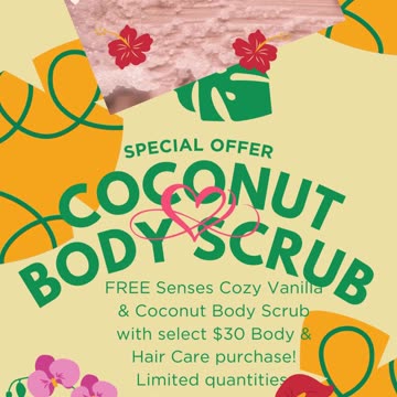 Avon Senses Cozy Vanilla & Coconut Body Scrub