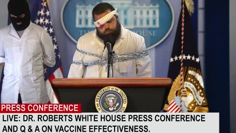 Doctor addresses press regarding Covid & Vaccines on behalf of Biden Administration