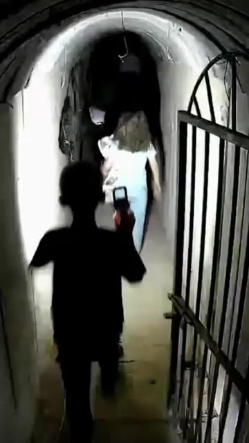 HAMAS LEADER YAHYA SINWAR IN TERRORIST TUNNEL