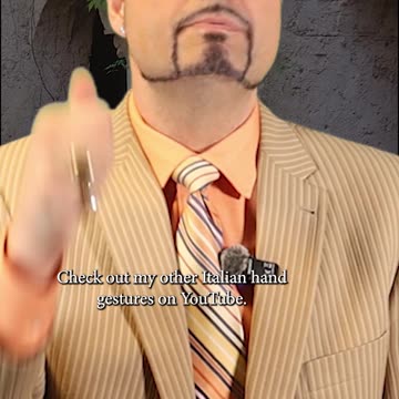 Italian hand gestures! This one means "The check please"