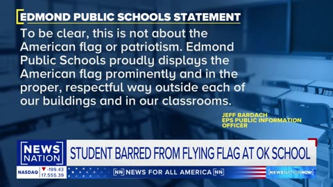 Supporters rally after student banned from flying US flag | NewsNation Now