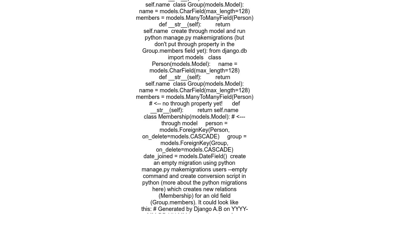 Django migration error you cannot alter to or from M2M fields, or add or remove through= on M2M fie