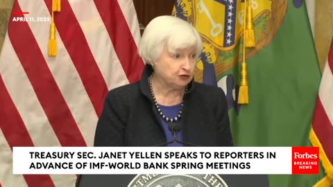 JUST IN: Treasury Sec. Janet Yellen Speaks About Ukraine Help Before IMF-World Bank Spring Meetings