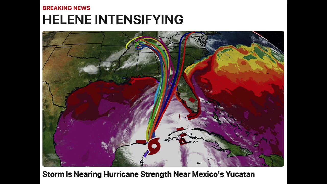 IT'S MAN-MADE HURRICANE SEASON HELENE TO STRIKE WITH STRANGE PATTERN GOING THE WRONG WAY