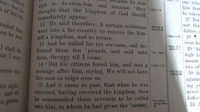 A parable about faithfulness