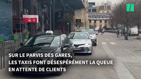 A Paris, les transports en commun dserts pendant la grve du