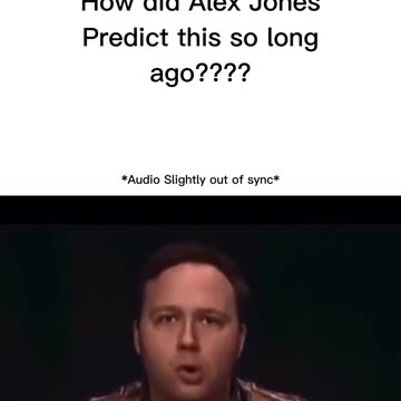 How did Alex Jones know this????