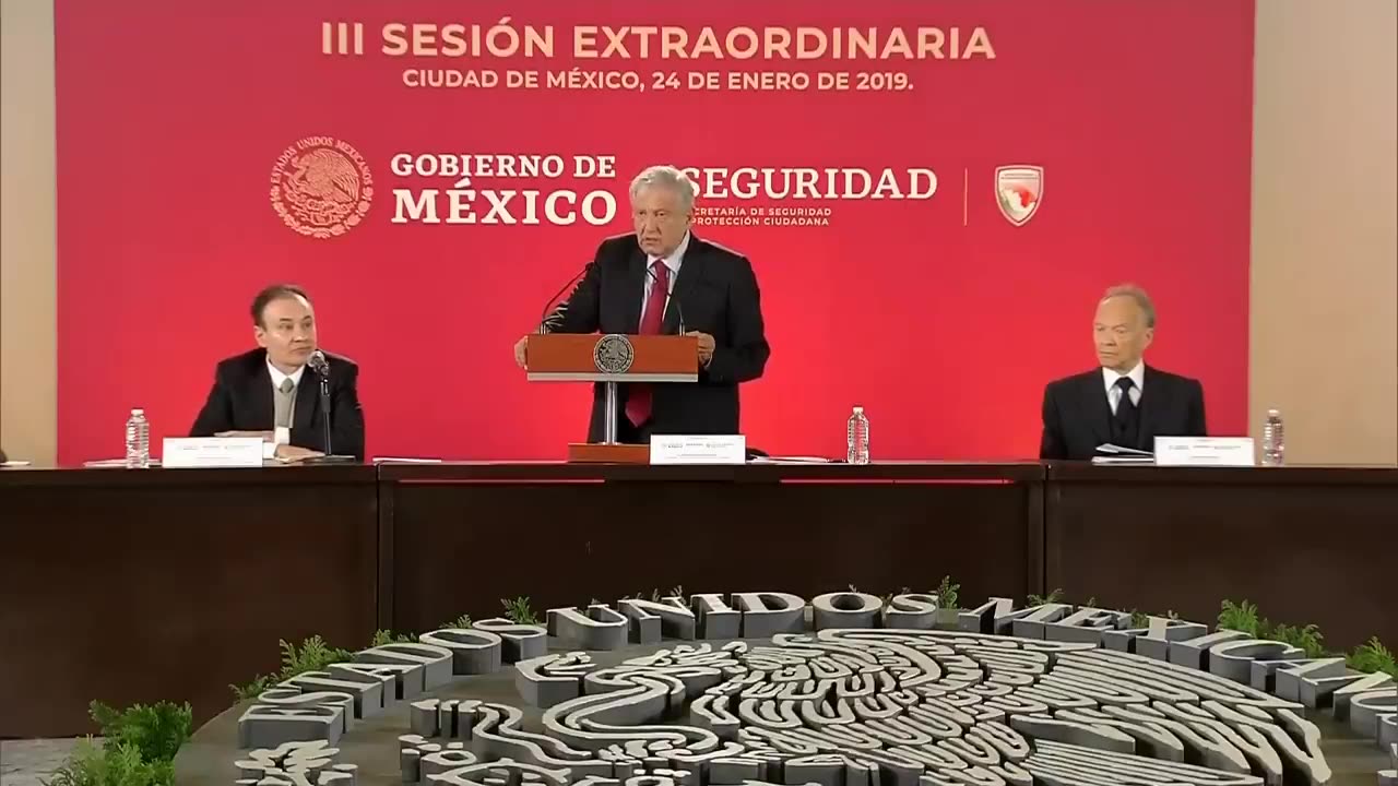 III Sesión Extraordinaria del Consejo Nacional de Seguridad Pública desde Palacio Nacional