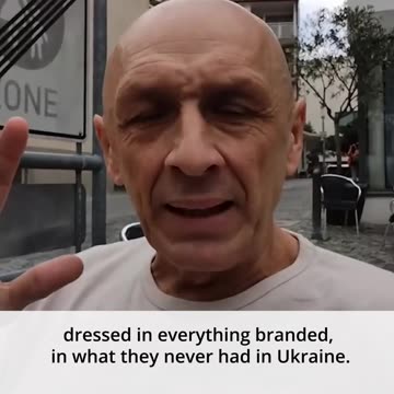 An old Ukrainian immigrant in Germany feels ashamed of his countrymen who caused the war
