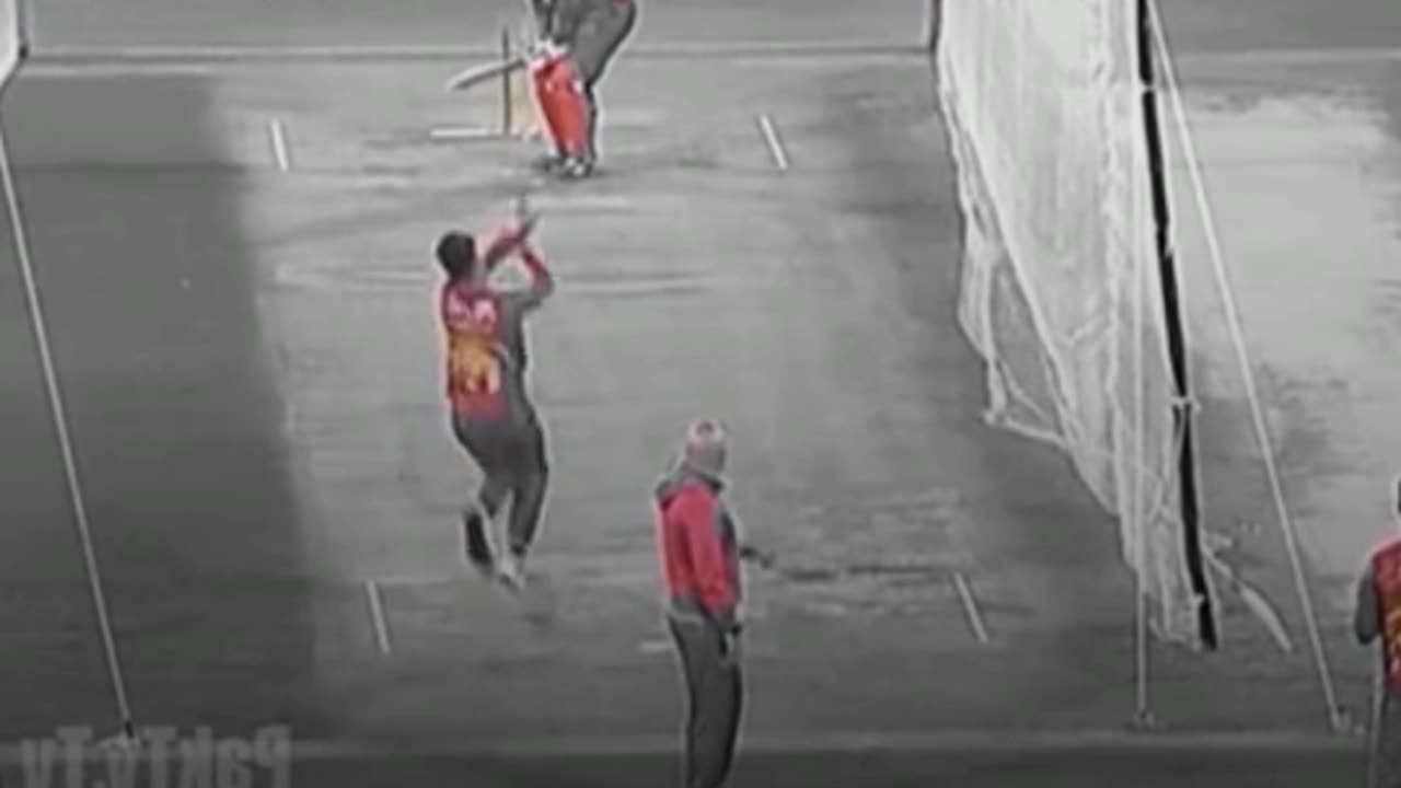 Mohammad Amir right hand bowling in nets vs Sharjeel Khan