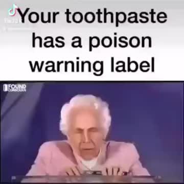 Your tooth paste has a warning