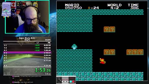 Super Mario Bros. Any%🍄New PB 4:58.891🍀(Bong%)🛹🔥 35291 Attempts