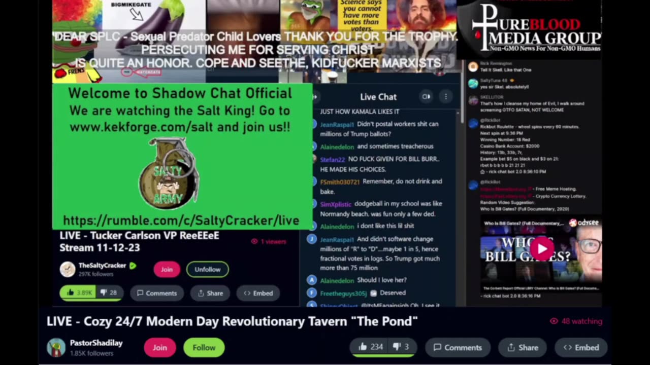 11 12 2023 shadilay and dominic on how to use salty to spread dominic's antisemitism