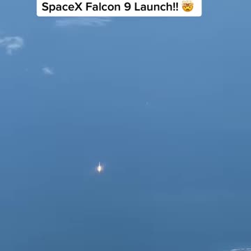Passengers witnessed the launch of SpaceX Falcon Nine as they flew over Cape